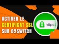 Comment activer le certificat ssl  chez o2switch passer de http  https sur wordpress 