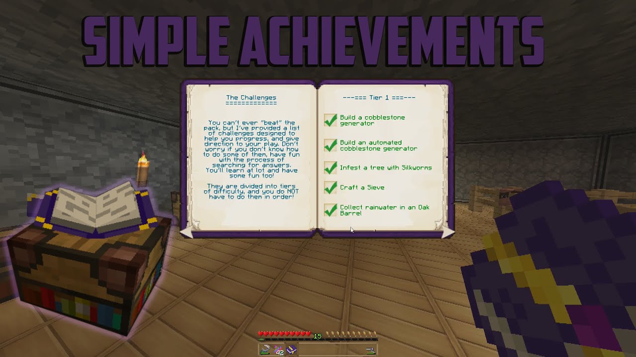 "Simple Achievements" New! 1.6.4 Minecraft Mod On Sky 