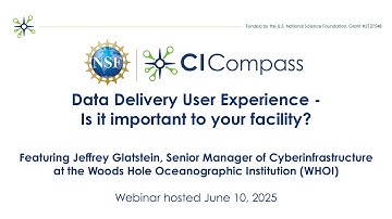 Webinar: Data Delivery User Experience - Is it important to your facility?