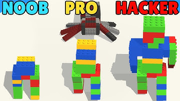 NOOB vs PRO vs HACKER in Brick Runner