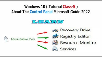 Windows 10 ( Tutorial Class-5 )The Control Panel Microsoft Guide 2022