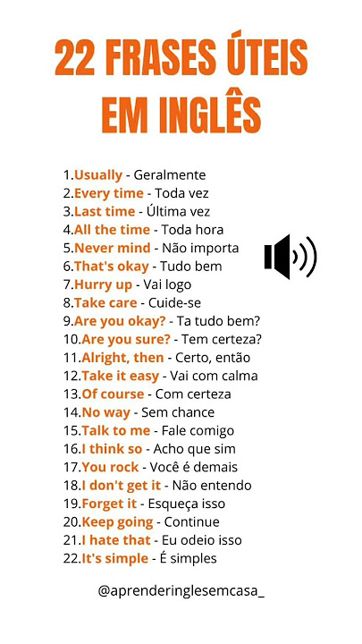 15 FRASES ÚTEIS EM INGLÊS 