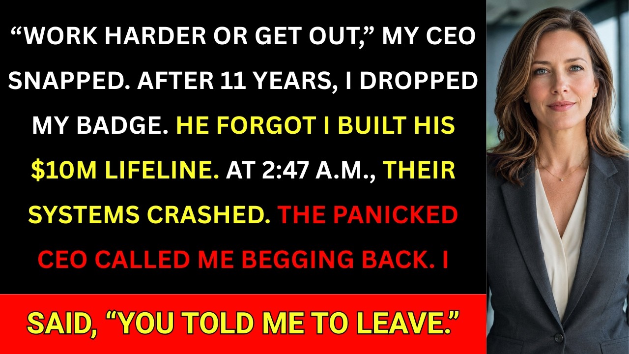 CEO Said "Work Harder Or Get Out" — I Chose "Get Out" & Took The $10M Contract With Me