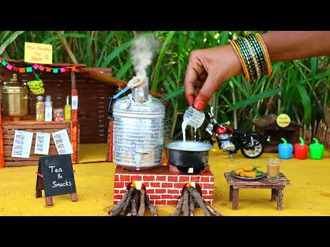 Rainy Masala Chai + Mirchi Bajji | Chai with Bajji | Road Side Series | Mini Foodkey