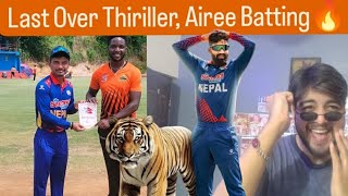 Last Over Thiriller Nepal Vs Windsward Dipendra Singh Airee & Sompal Batting 🔥🇳🇵