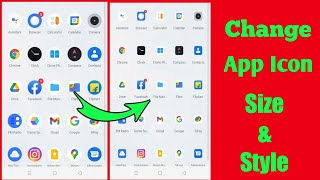 Realme me App ko Chhota kaise kare | How to change Icon size in Realme mobile | #sushilzone screenshot 2