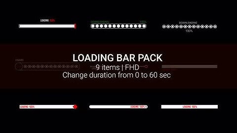 Progress Bar Pack After Effects Templates