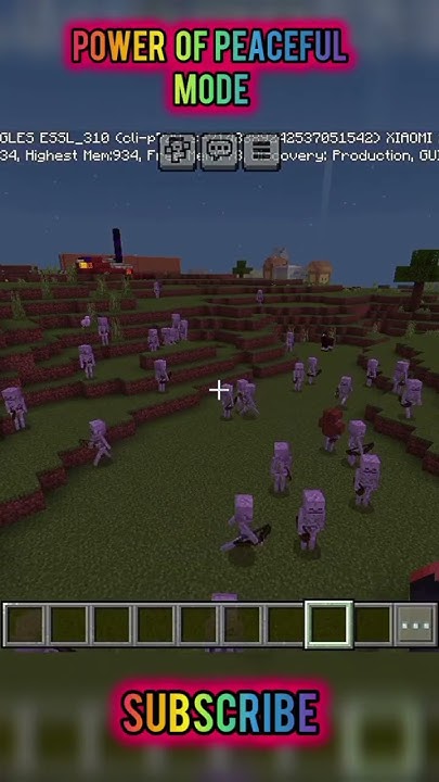 Mobs When you turn on peaceful mode in minecraft #minecraft #gaming # ...