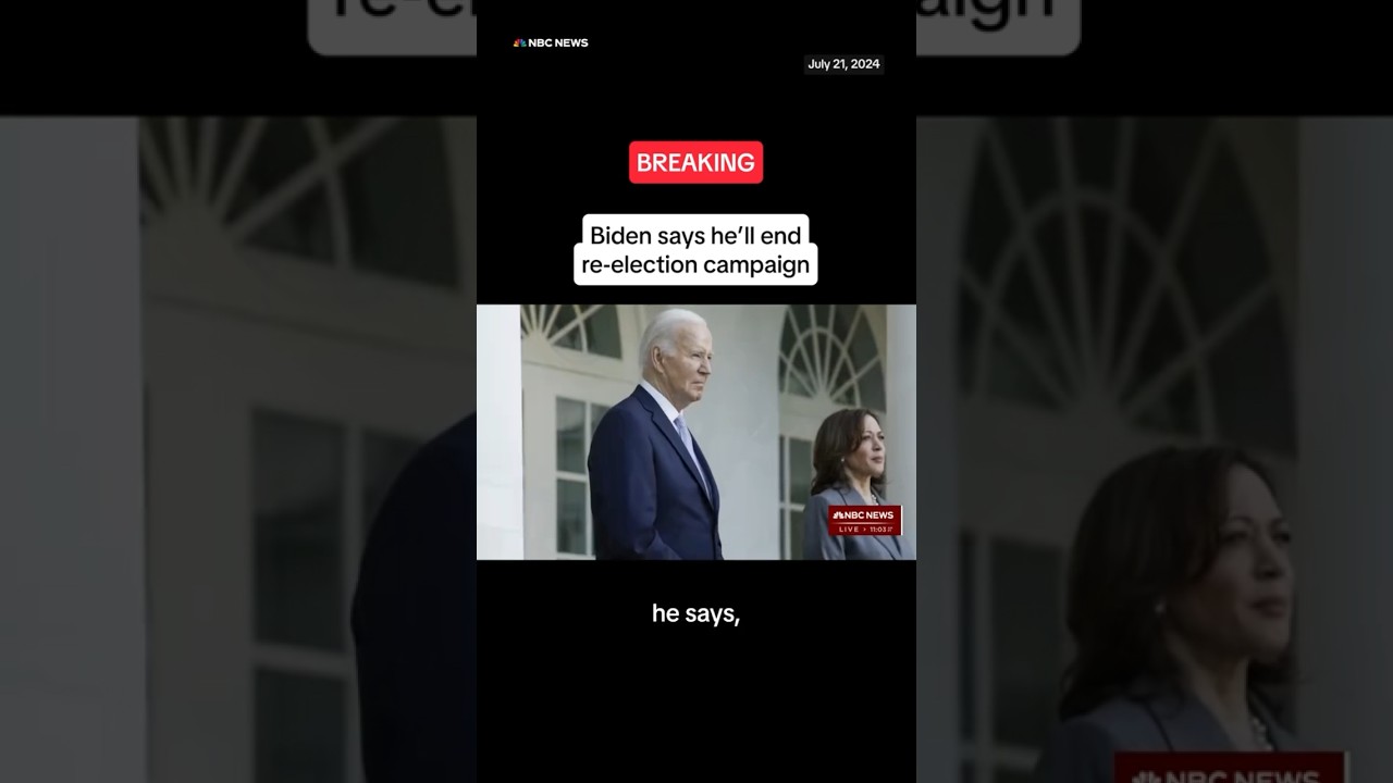 Biden says he’ll end re-election campaign Biden says he’ll end re-election campaign