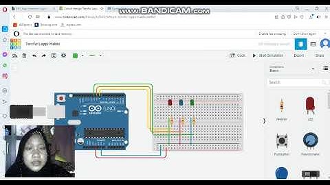 Membuat arduino sederhana || menyalakan lampu LED secara bersamaan dan bergantian