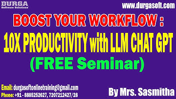 BOOST YOUR WORKFLOW: 10X PRODUCTIVITY (FREE Seminar) tutorial || by Sasmitha On 18-02-2024 @10AM IST