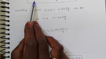 Application of one dimensional Wave equations video 1