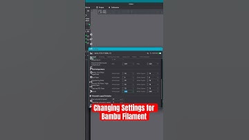 Changing settings for Bambu filament in Bambu Studio. #3d #3dprinter #bambulab #bambustudio #tips