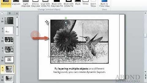Using PowerPoint 2010 - View Slides in Grayscale