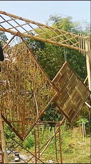 finising begrond dari bambu #satru #fypシ゚viral