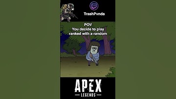 When You Play Ranked With a Random - Apex #shorts