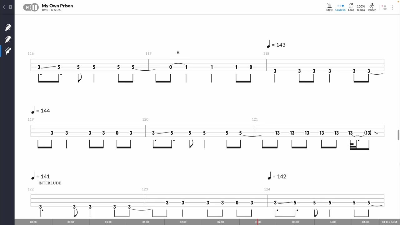 Creed - My Own Prison (BASS TAB PLAY ALONG) Creed - My Own Prison (BASS TAB PLAY ALONG)