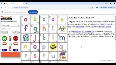 Bee Bot Emulator - Learn Coding and Programming with Fun! | Virtual Bee Bot Programming