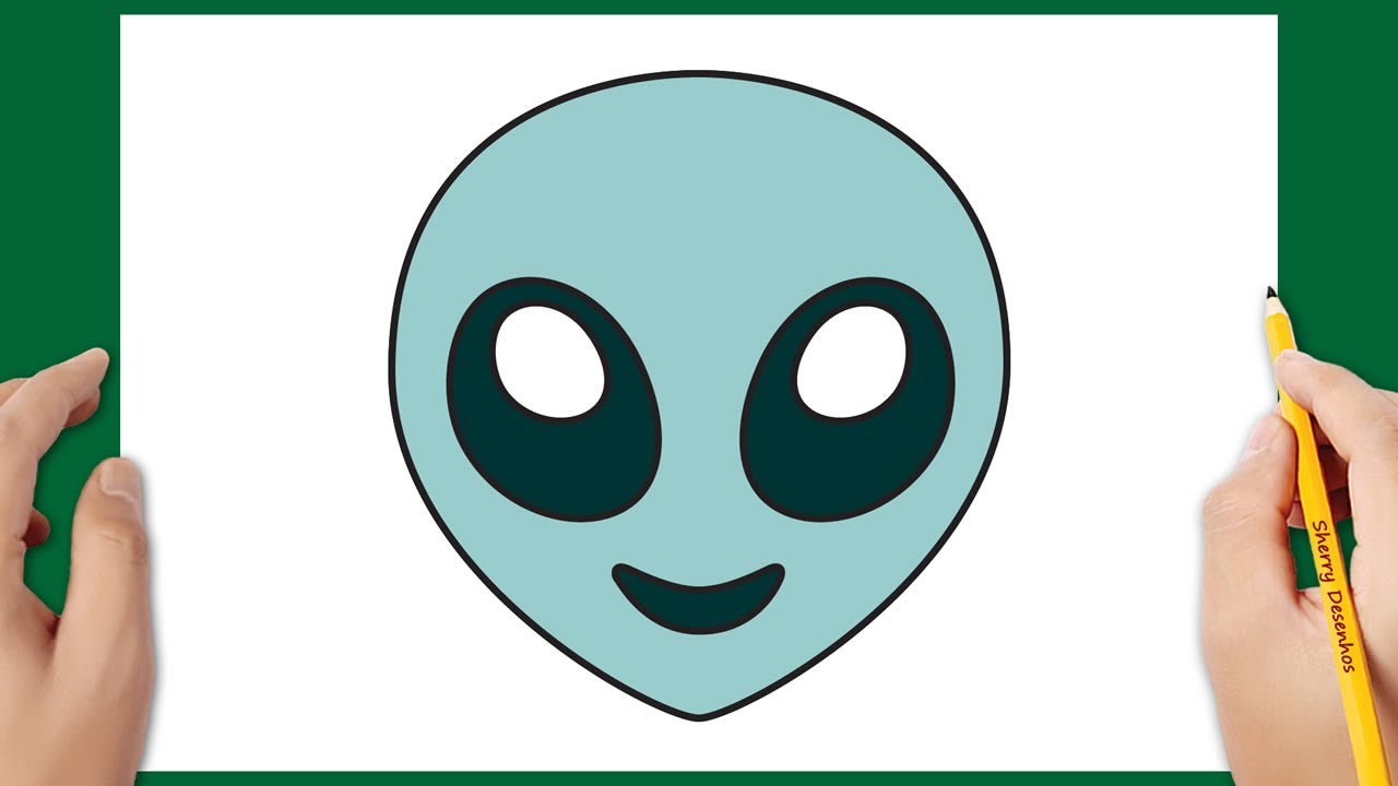 Como desenhar um emoji alien 