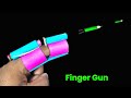 Paper finger gun easy , how to make paper gun easy and fast that shoots, paper craft