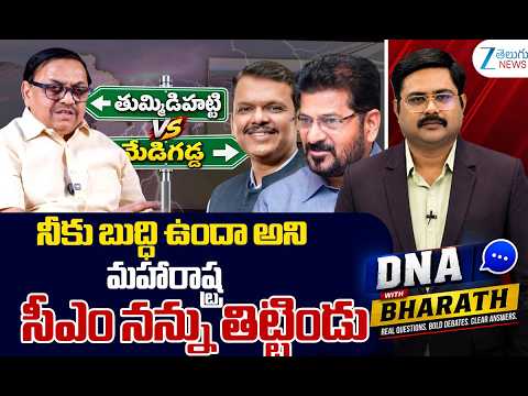 Advocate Sharath Kumar Sensational Comments on Maharashtra CM Over Kaleshwaram Vs Thummidihatti |Zee - ZEE24TELUGUNEWS