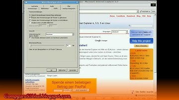 Internet Explorer running on Linux