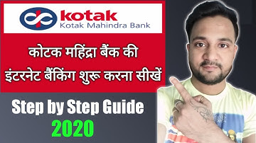 Kotak Net Banking Registration | Kotak Mahindra Bank Net Banking Login New User | Banking Tutorial