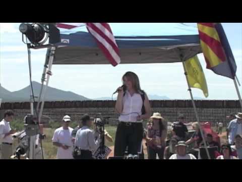 AZ Senator Pamela Gorman on the border.