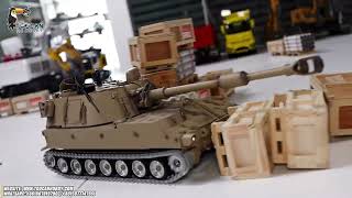 TD 1/16 RC Military Tank M109A2 Howitzer Metal Wheels Infrared BB Barrel Recoil  TH24240