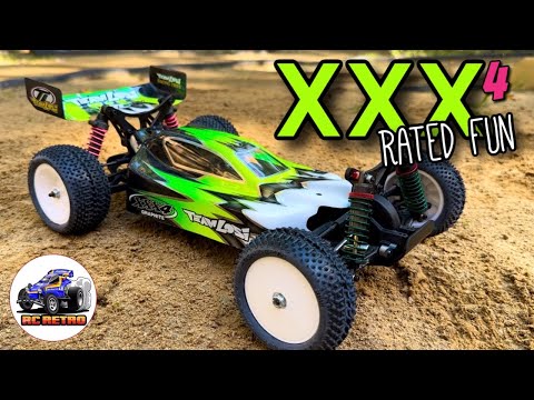 e342: LOSI XXX4 Graphite 4WD Buggy Overview and Track Run - YouTube