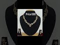 AD Stone Necklace Price #699 Website: www.yuvathy.com
