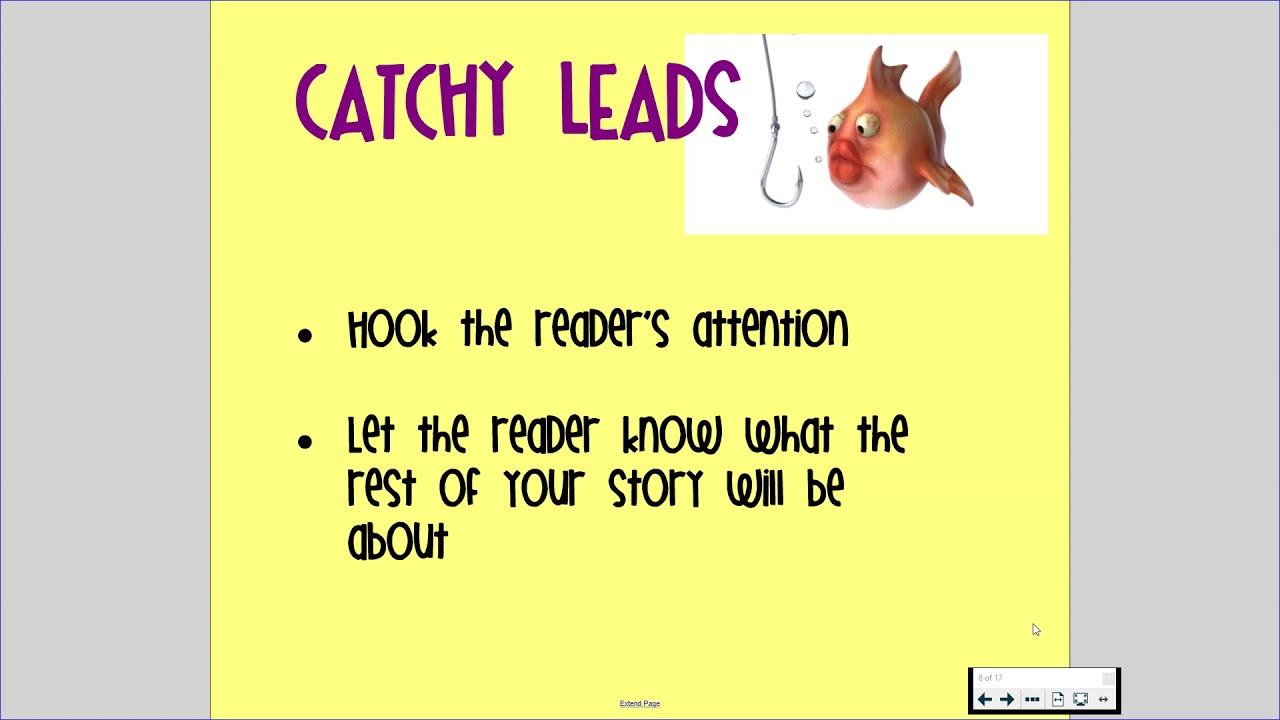 Thanksgiving Writing lesson 2 Prewriting and Catchy Leads
