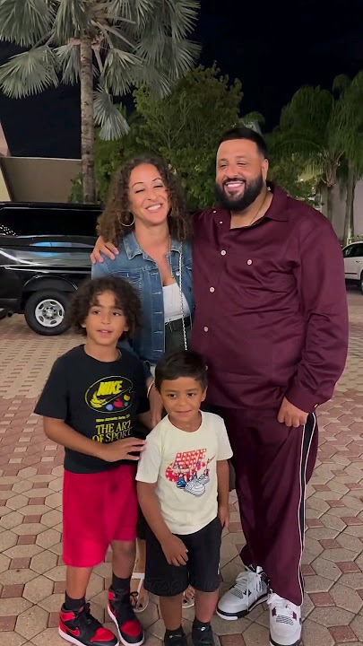 Khaled's Family 👨👩👦👦 DJ Khaled with his Queen and Boys 💕 #djkhaled #wife #family #shorts
