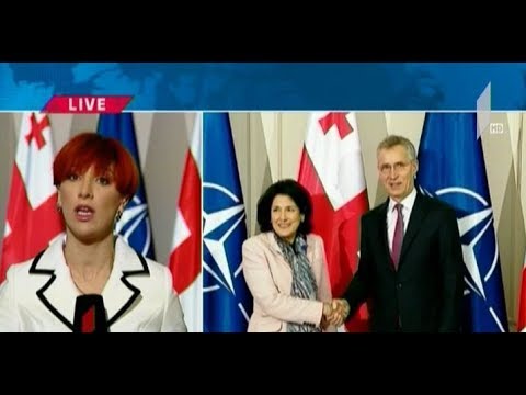 იენს სტოლტენბერგი სალომე ზურაბიშვილს შეხვდა