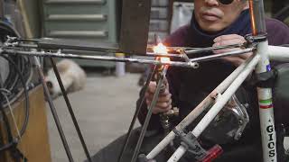 自転車工房エコー　荷物台製作