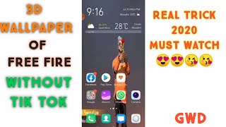 HOW TO ADD 3D WALLPAPER OF FREE FIRE WITHOUT TIK TOK screenshot 5