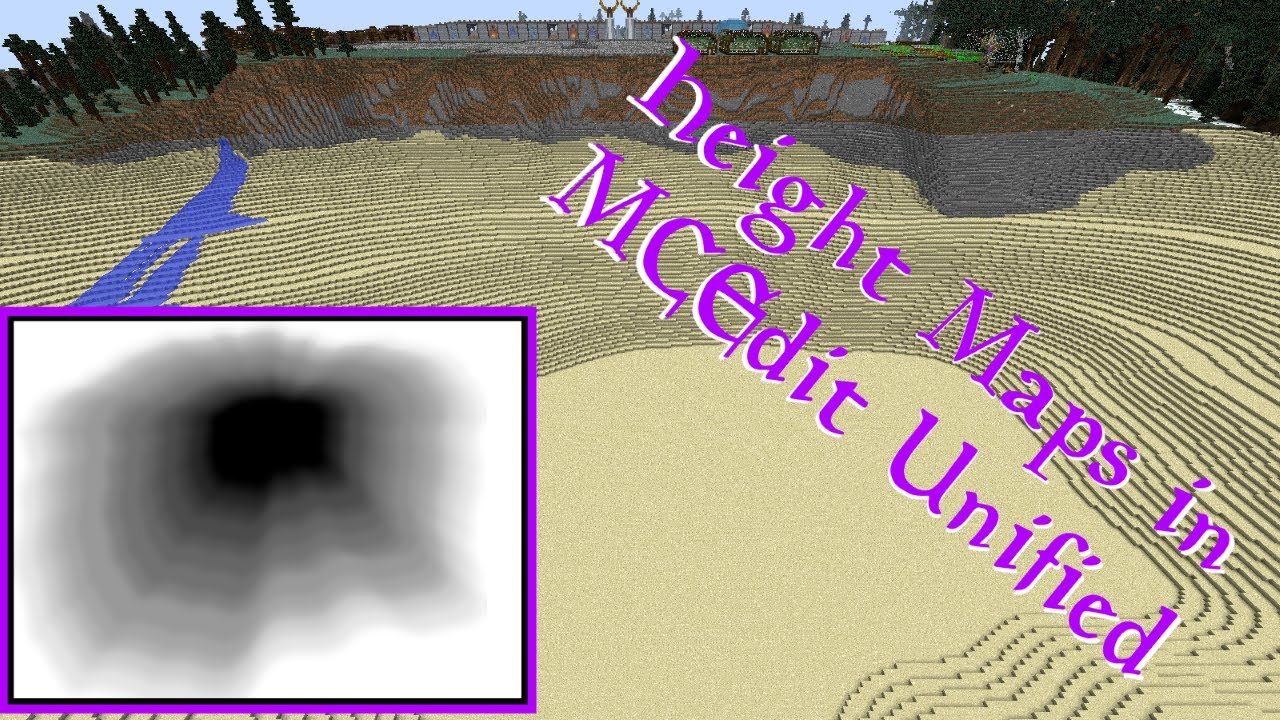 MCEdit Height Maps - The Great Lake #1 - Building JKR's Wizarding World in Minecraft