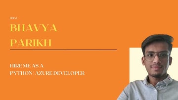 Python | Azure Developer