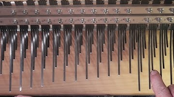 Melody Array Mbira; Lesson 4, Demonstration of the delibrate use of buzz