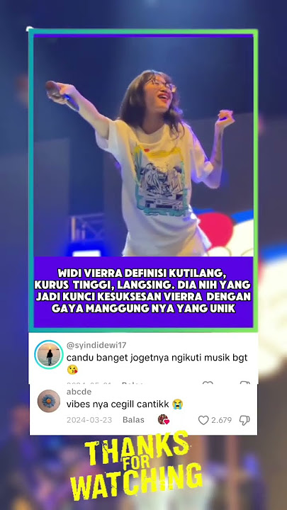 WIDI JADI CIRI KHAS VIERRA #viralvideo #konser #vierra #widivierra