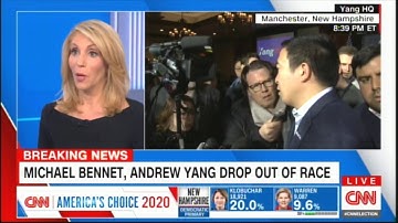 BREAKING NEWS: Michael Bennet, Andrew Yang drop out of 2020 Race. #Breaking #Election2020