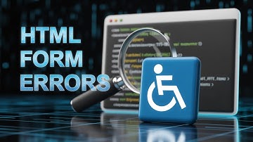 STOP Making These HTML Form Accessibility Mistakes in 2025