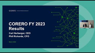 Corero Network Security  Investor Presentation (FY23 Results)  March 2024