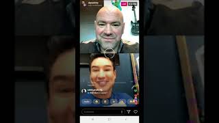 DANA WHITE talks UFC 243 INSTAGRAM LIVE w/ Mario Lopez | Israel Adesanya vs Robert Whittaker #UFC243