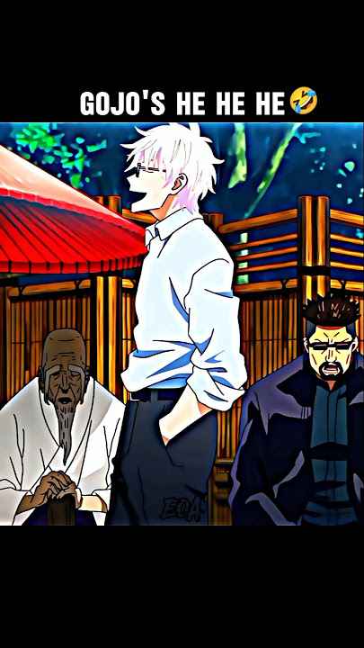 GOJO'S HE HE HE🤣||GOJO FUNNY MOMENTS 😂#shorts #anime #gojo #jujutsukaisen