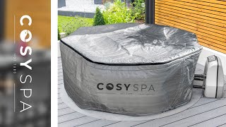 A First Look at the CosySpa Thermal Cover | insulate your hot tub this winter!