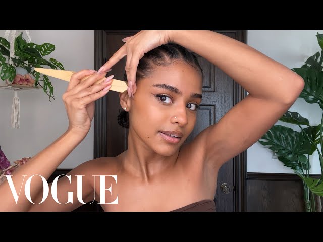 Tyla’s All-in-One Wellness, Skincare, and Makeup Routine | Beauty Secrets | Vogue class=
