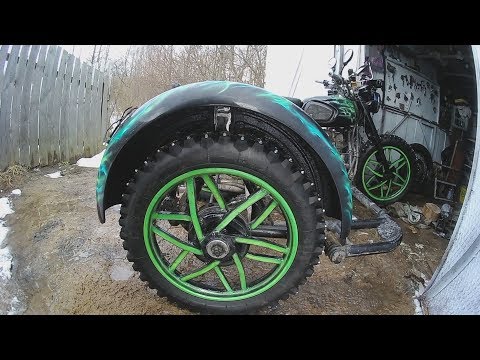 Покраска колес мотоцикла Урал