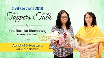 Toppers Talk | Aanchal Srivastava | AIR - 110 | UPSC CSE 2018