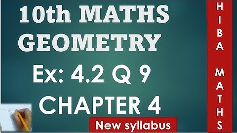 10th maths chapter 4 exercise 4.2 question 9 tn samacheer hiba maths